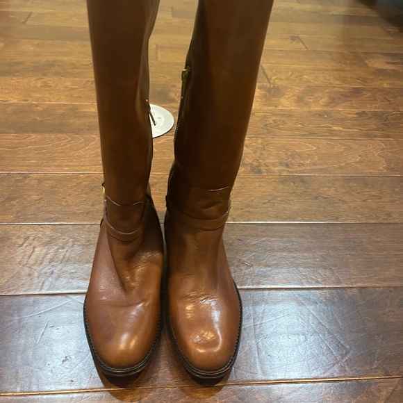 Coach Mulan cognac boots size8.5